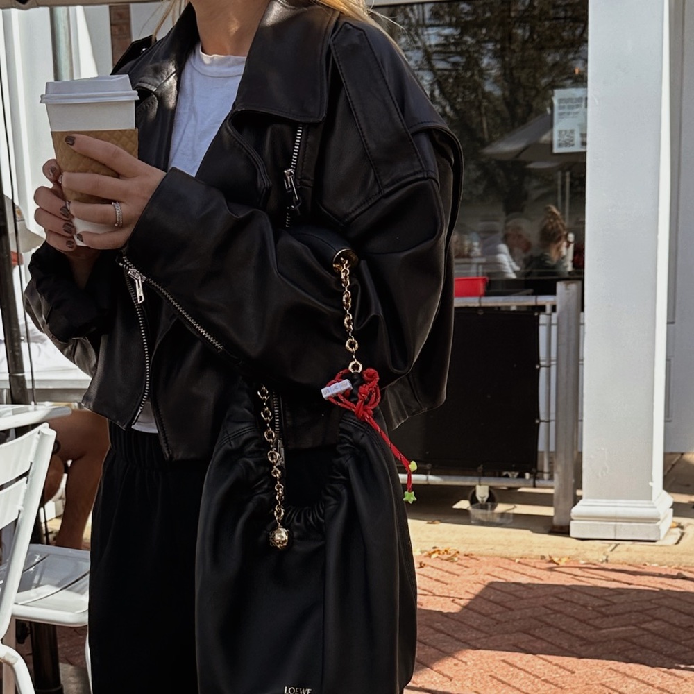 Agolde x shoreditch collab leather jacket